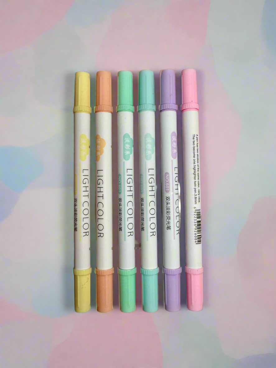 Pastel Coloured Highlighters
