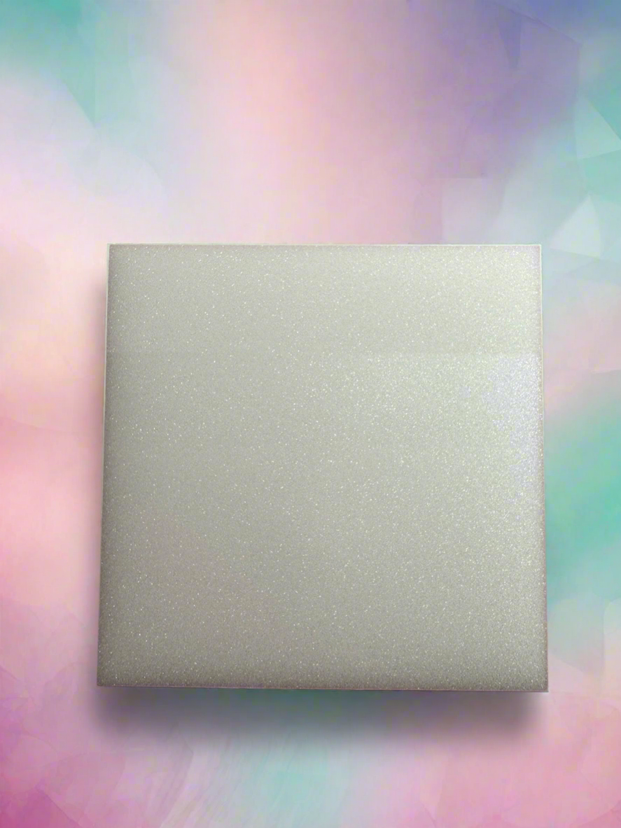 Glitter sticky note white